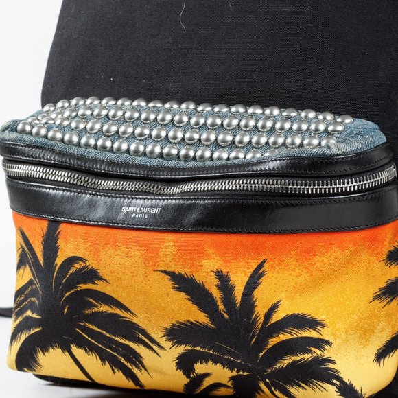 Saint Laurent - Sunset and Denim Black - City Backpack - Picture 6 of 16